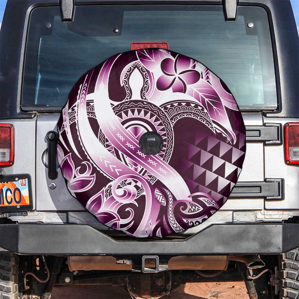 Aloha Pink Tribal Honu Tattoo Spare Tire Cover LT9 Pink - Polynesian Pride