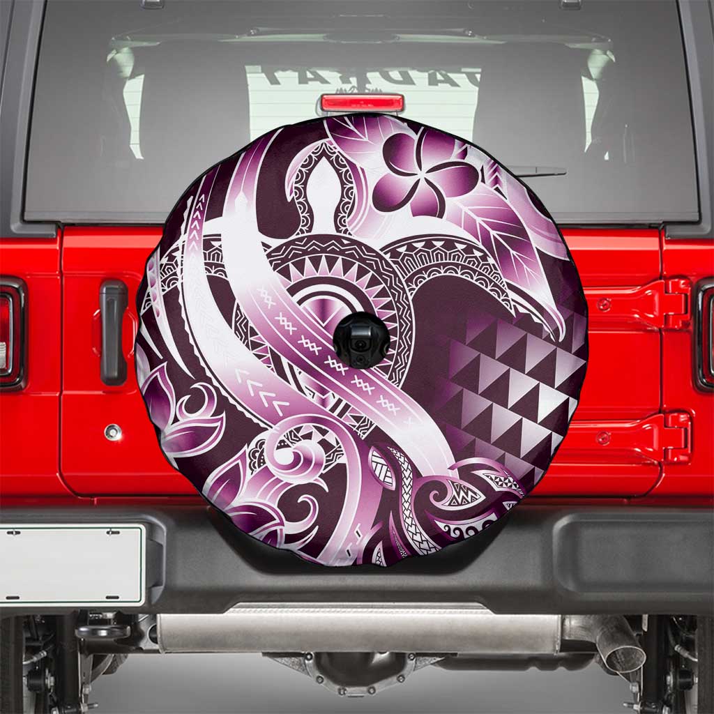 Aloha Pink Tribal Honu Tattoo Spare Tire Cover LT9 - Polynesian Pride