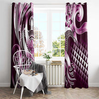 Aloha Pink Tribal Honu Tattoo Window Curtain LT9 - Polynesian Pride