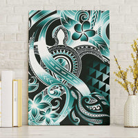 Aloha Turquoise Tribal Honu Tattoo Canvas Wall Art LT9 Without Frame Turquoise - Polynesian Pride