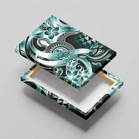 Aloha Turquoise Tribal Honu Tattoo Canvas Wall Art LT9 - Polynesian Pride