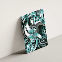 Aloha Turquoise Tribal Honu Tattoo Canvas Wall Art LT9 - Polynesian Pride