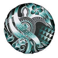 Aloha Turquoise Tribal Honu Tattoo Spare Tire Cover LT9 - Polynesian Pride