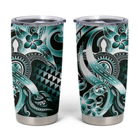 Aloha Turquoise Tribal Honu Tattoo Tumbler Cup LT9 Turquoise - Polynesian Pride