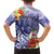 Personalised Chuuk States Humpback Whale Family Matching Puletasi and Hawaiian Shirt Polynesian Tropical Flowers