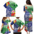 Personalised Pohnpei States Humpback Whale Family Matching Puletasi and Hawaiian Shirt Polynesian Tropical Flowers