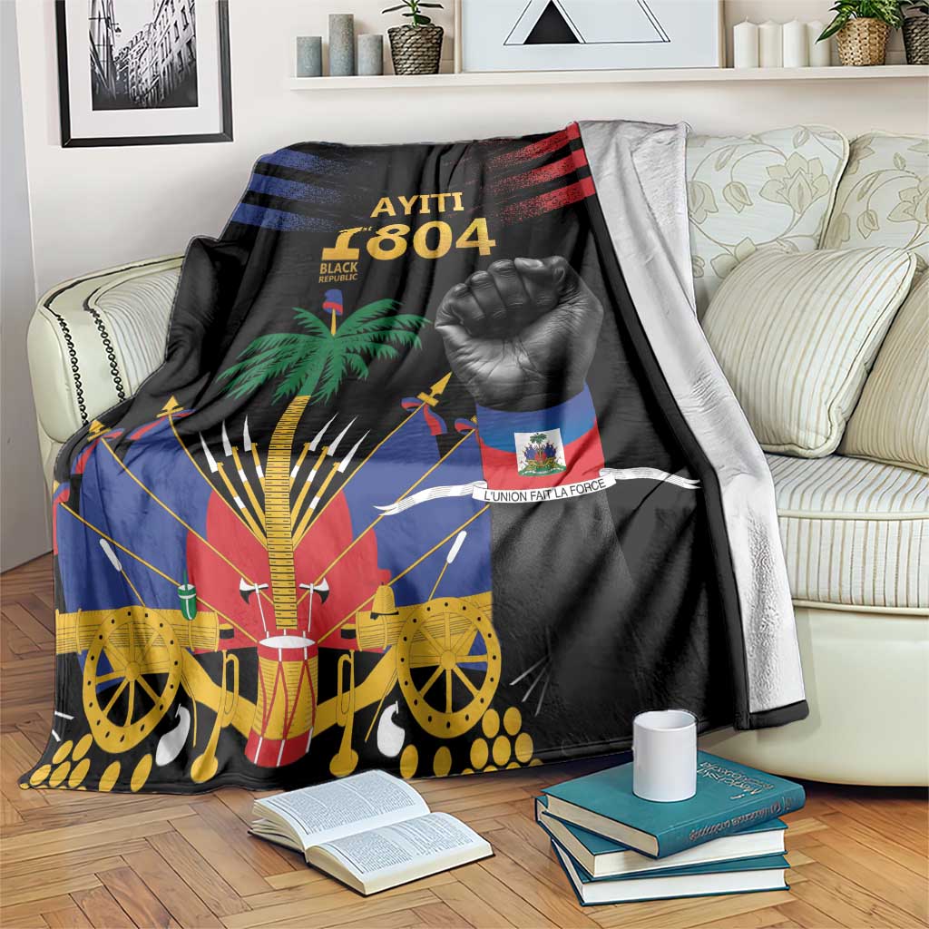 Haiti Independence Day Blanket The First Black Republic Since 1804 LT9 Blakc - Polynesian Pride