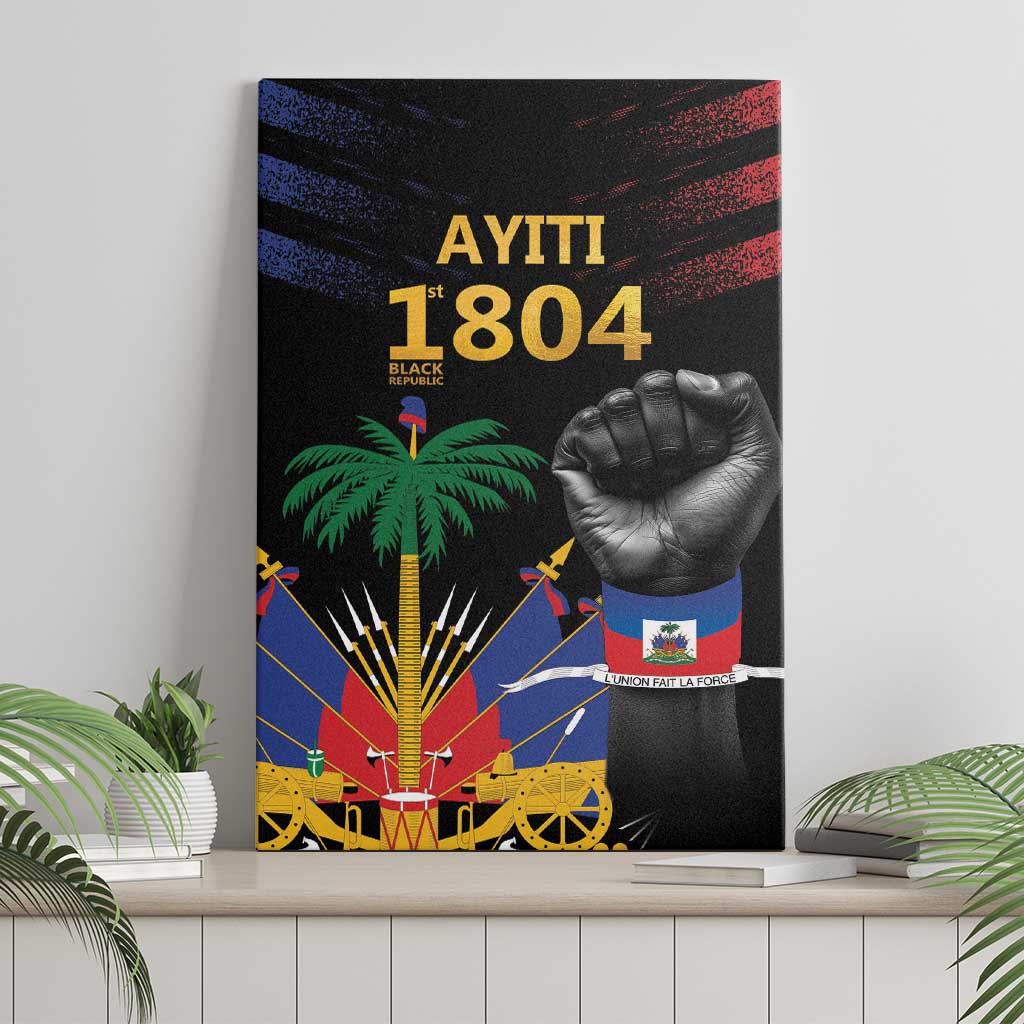 Haiti Independence Day Canvas Wall Art The First Black Republic Since 1804 LT9 - Polynesian Pride