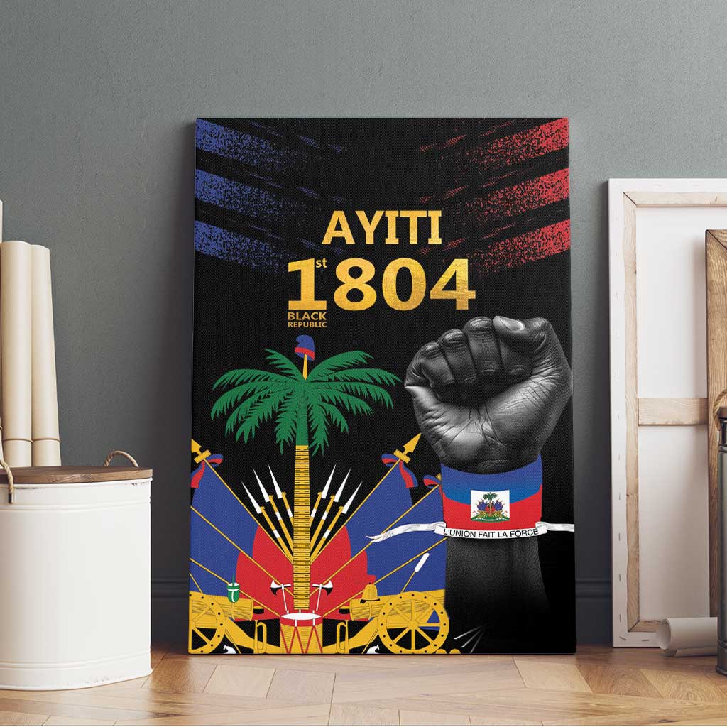 Haiti Independence Day Canvas Wall Art The First Black Republic Since 1804 LT9 - Polynesian Pride