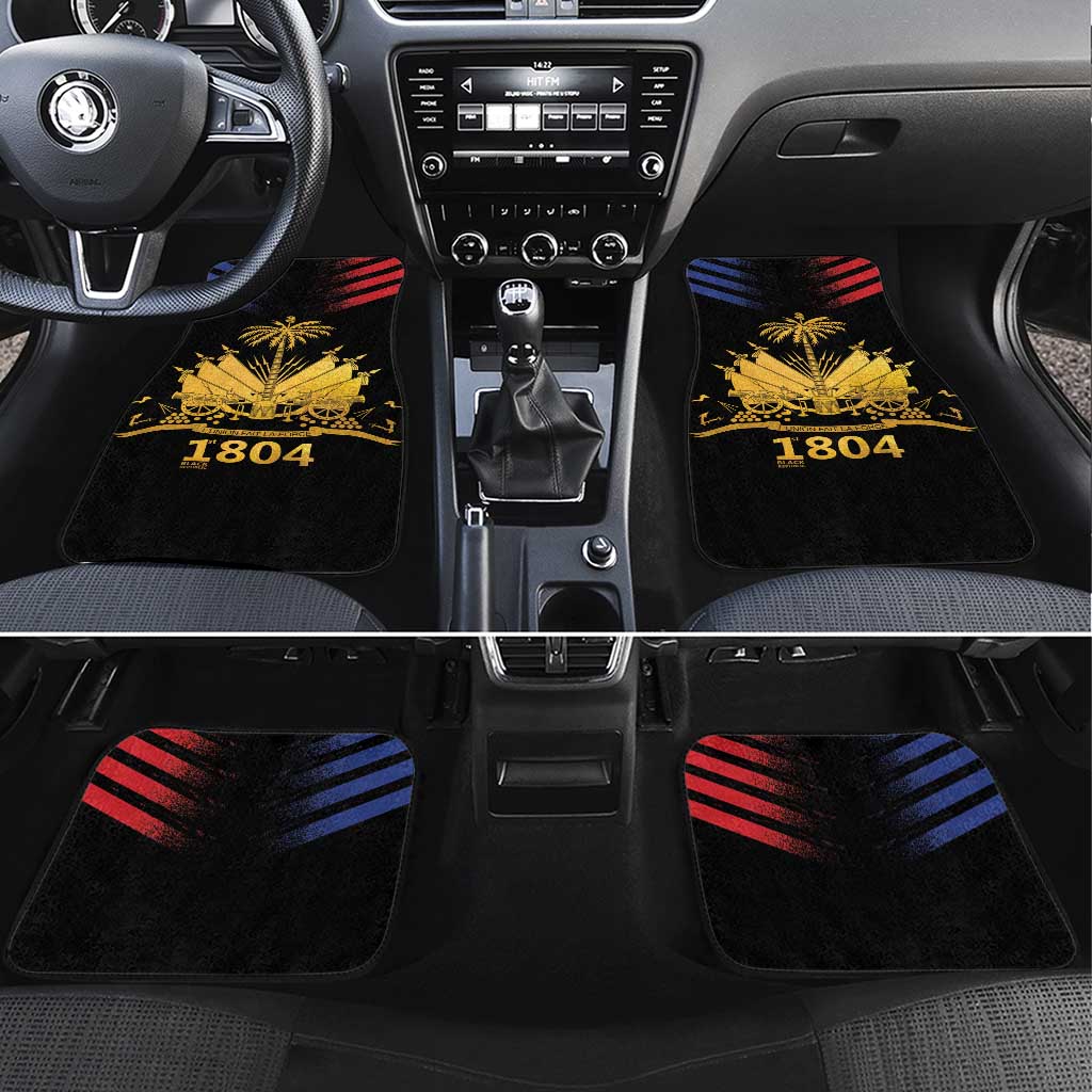 Haiti Independence Day Car Mats The First Black Republic Since 1804 LT9 Set 4pcs Blakc - Polynesian Pride
