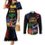 Haiti Independence Day Couples Matching Mermaid Dress and Long Sleeve Button Shirt The First Black Republic Since 1804