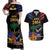 Haiti Independence Day Couples Matching Off Shoulder Maxi Dress and Hawaiian Shirt The First Black Republic Since 1804