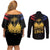 Haiti Independence Day Couples Matching Off Shoulder Short Dress and Long Sleeve Button Shirt The First Black Republic Since 1804