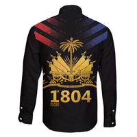 Haiti Independence Day Family Matching Long Sleeve Bodycon Dress and Hawaiian Shirt The First Black Republic Since 1804