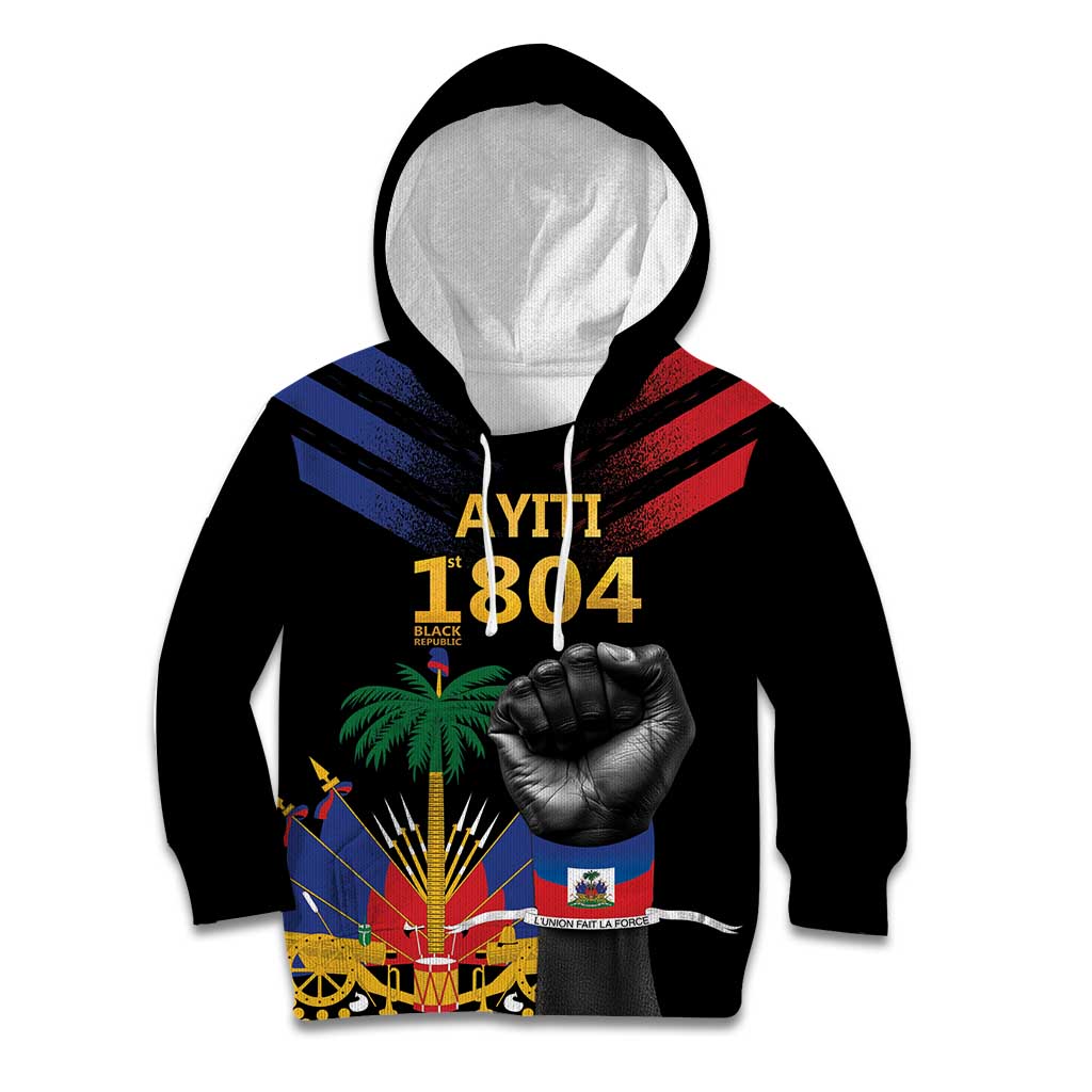 Haiti Independence Day Kid Hoodie The First Black Republic Since 1804