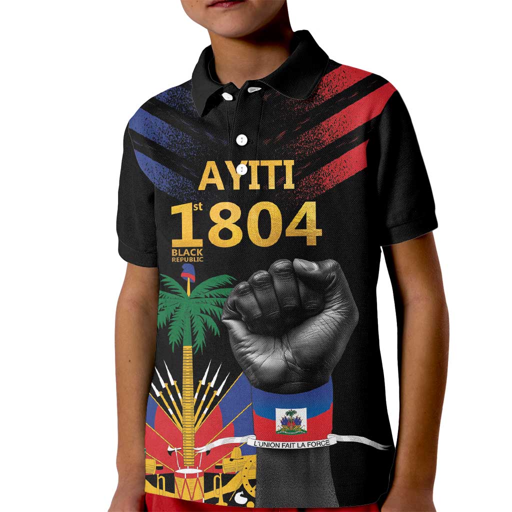 Haiti Independence Day Kid Polo Shirt The First Black Republic Since 1804