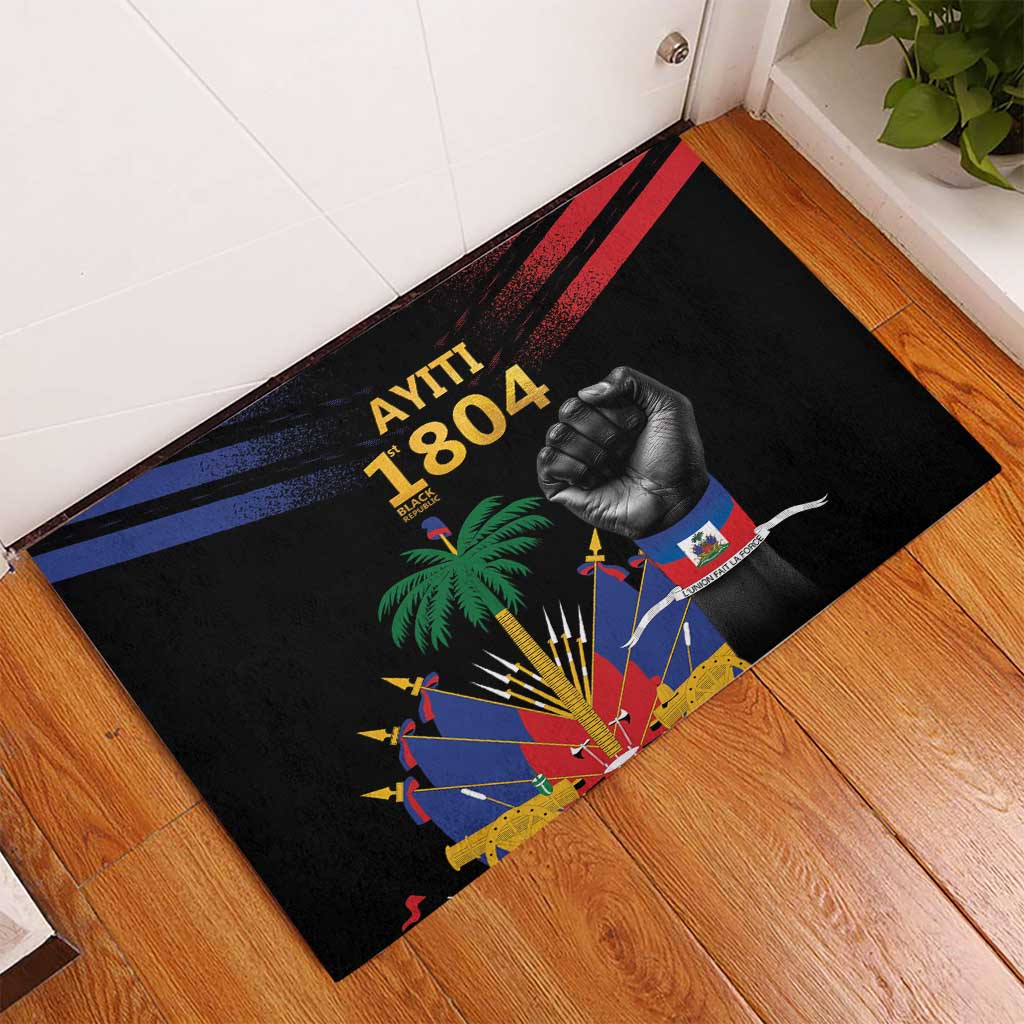 Haiti Independence Day Rubber Doormat The First Black Republic Since 1804 LT9 - Polynesian Pride
