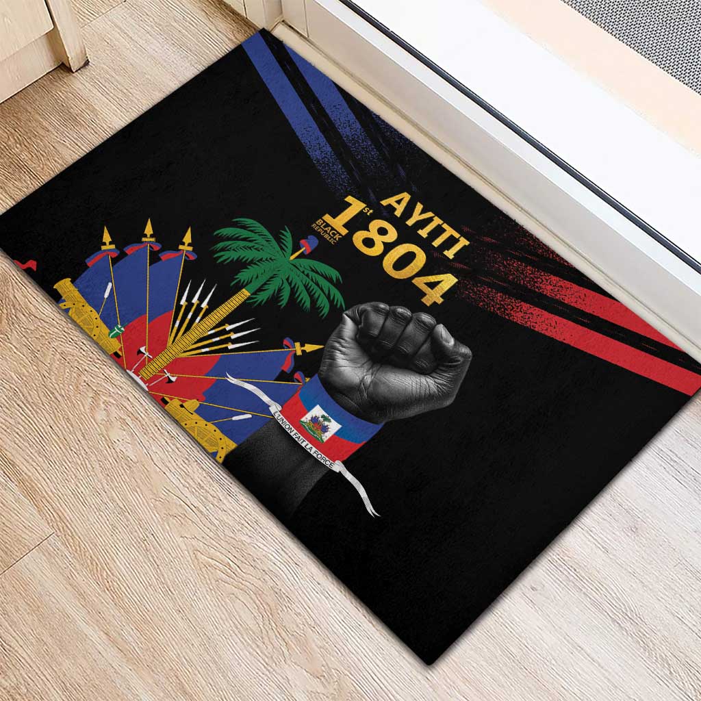 Haiti Independence Day Rubber Doormat The First Black Republic Since 1804 LT9 - Polynesian Pride
