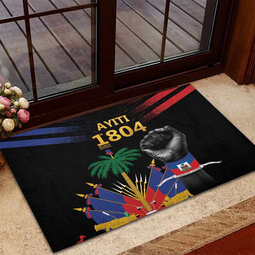 Haiti Independence Day Rubber Doormat The First Black Republic Since 1804 LT9 - Polynesian Pride