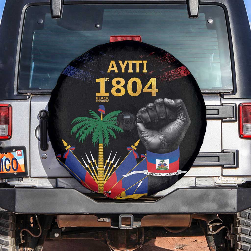 Haiti Independence Day Spare Tire Cover The First Black Republic Since 1804 LT9 Blakc - Polynesian Pride