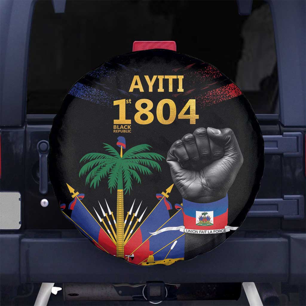 Haiti Independence Day Spare Tire Cover The First Black Republic Since 1804 LT9 - Polynesian Pride