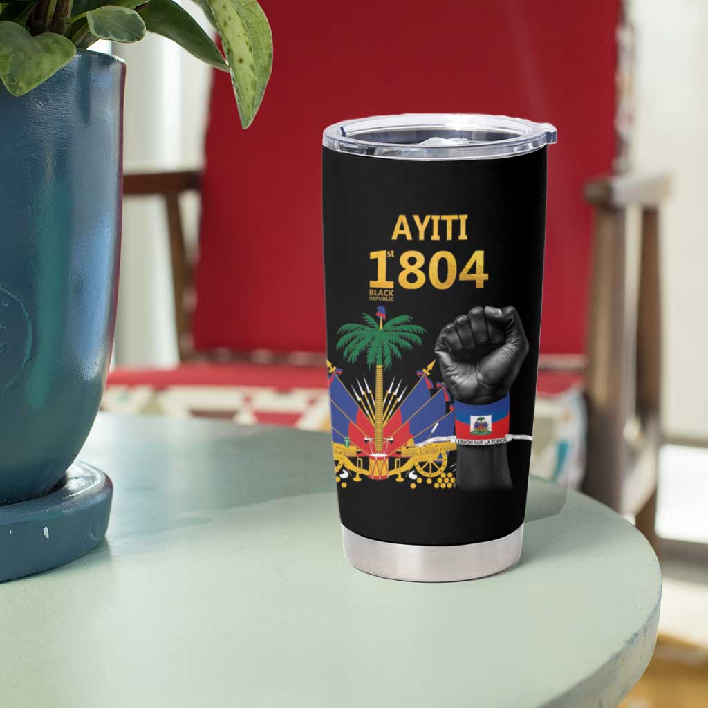 Haiti Independence Day Tumbler Cup The First Black Republic Since 1804 LT9 - Polynesian Pride