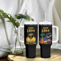 Haiti Independence Day Tumbler With Handle The First Black Republic Since 1804 LT9 - Polynesian Pride