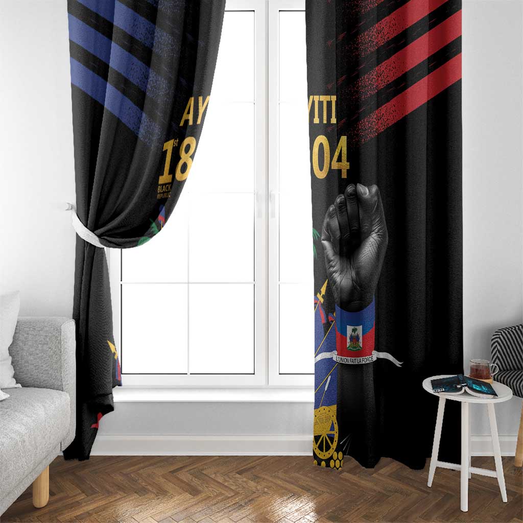 Haiti Independence Day Window Curtain The First Black Republic Since 1804 LT9 - Polynesian Pride