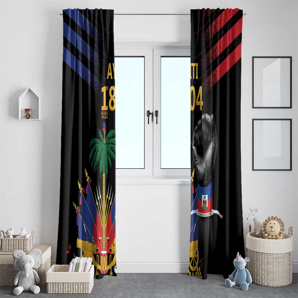 Haiti Independence Day Window Curtain The First Black Republic Since 1804 LT9 - Polynesian Pride