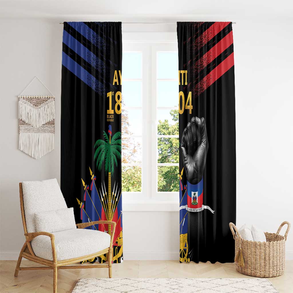 Haiti Independence Day Window Curtain The First Black Republic Since 1804 LT9 - Polynesian Pride
