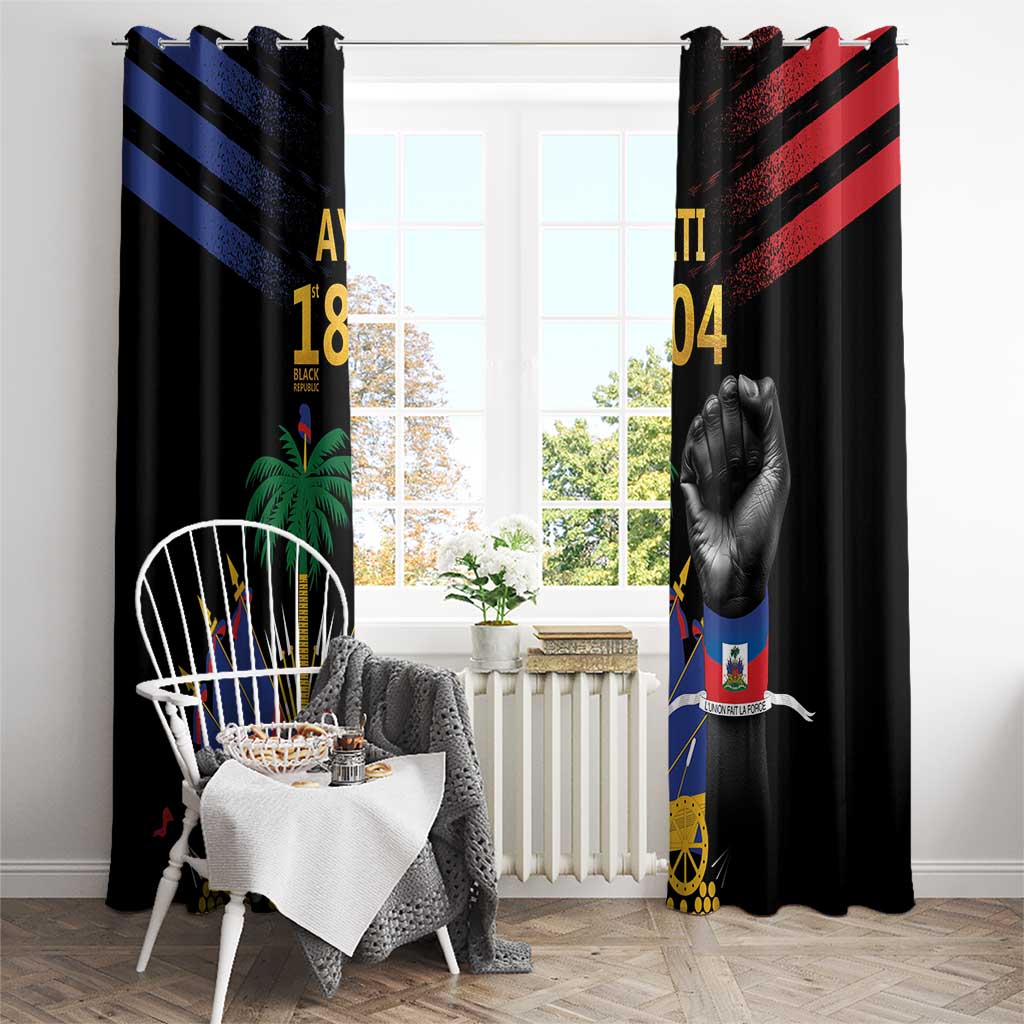 Haiti Independence Day Window Curtain The First Black Republic Since 1804 LT9 - Polynesian Pride