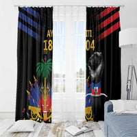 Haiti Independence Day Window Curtain The First Black Republic Since 1804 LT9 - Polynesian Pride