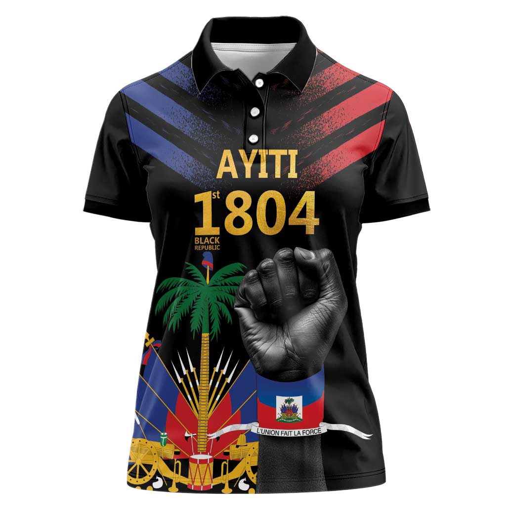 Haiti Independence Day Women Polo Shirt The First Black Republic Since 1804