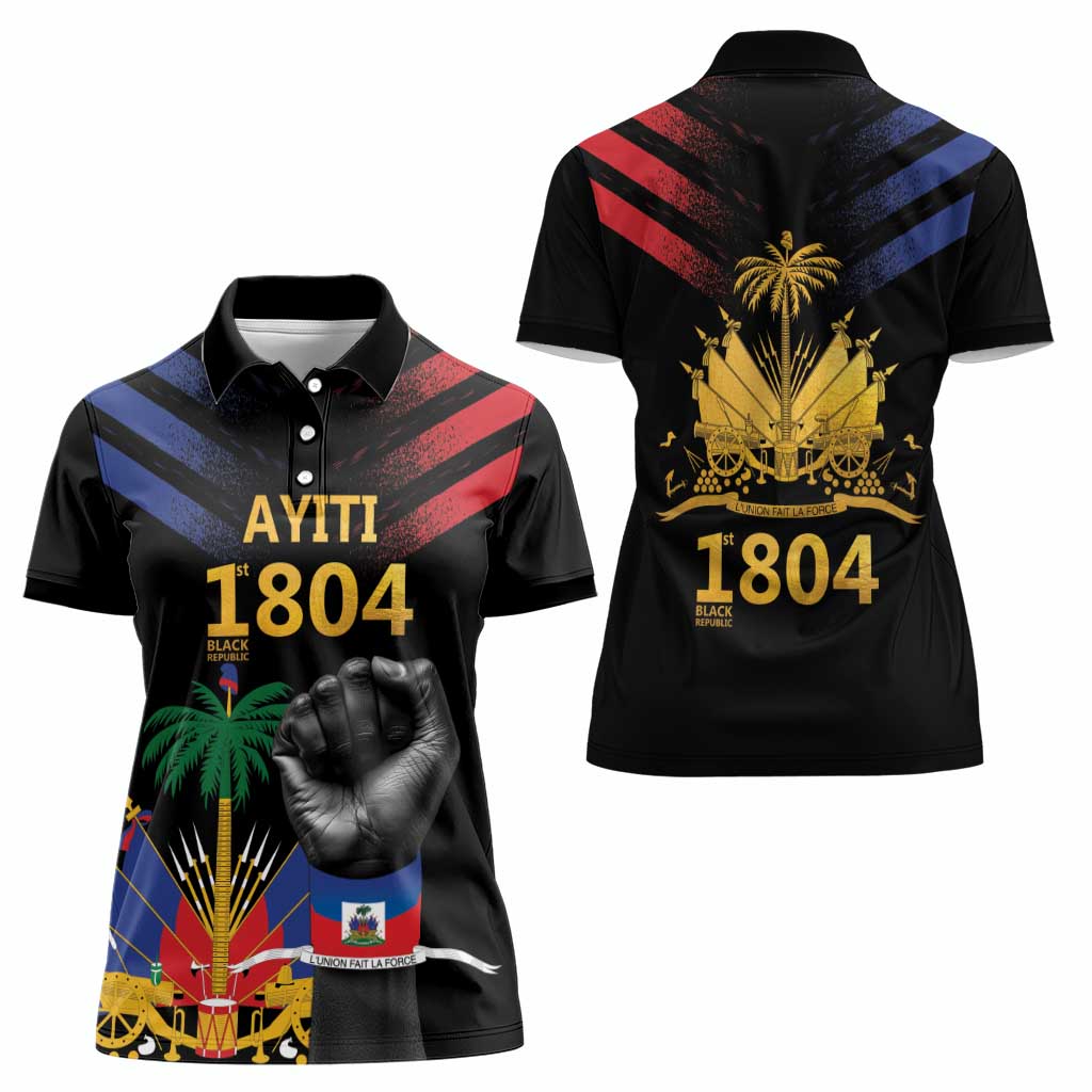 Haiti Independence Day Women Polo Shirt The First Black Republic Since 1804