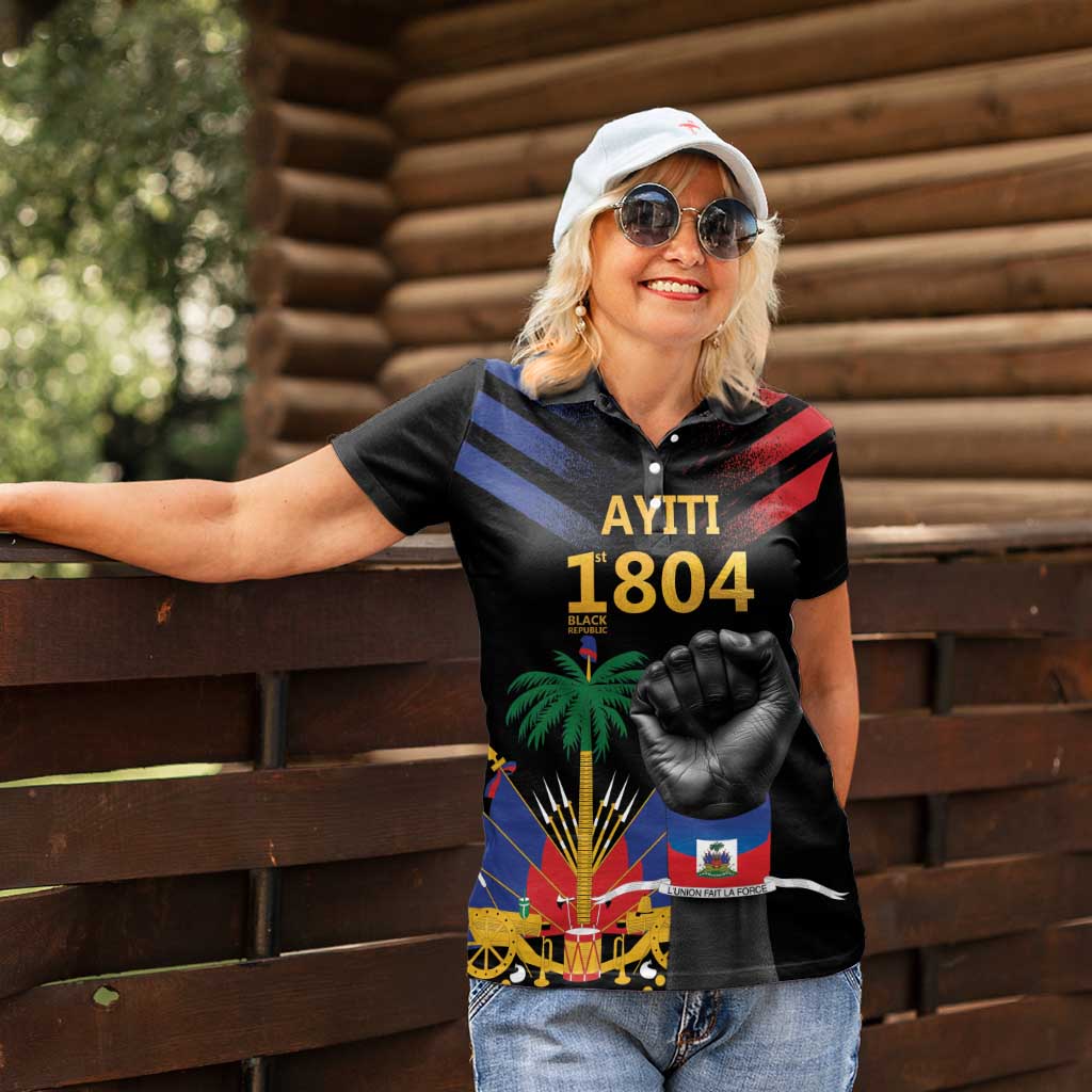 Haiti Independence Day Women Polo Shirt The First Black Republic Since 1804