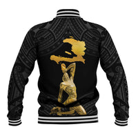 Haitian Negre Marron 1804 Baseball Jacket Black Polynesian Pattern LT9 - Polynesian Pride