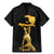 Haitian Negre Marron 1804 Family Matching Mermaid Dress and Hawaiian Shirt Black Polynesian Pattern