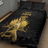 Haitian Negre Marron 1804 Quilt Bed Set Black Polynesian Pattern LT9 - Polynesian Pride