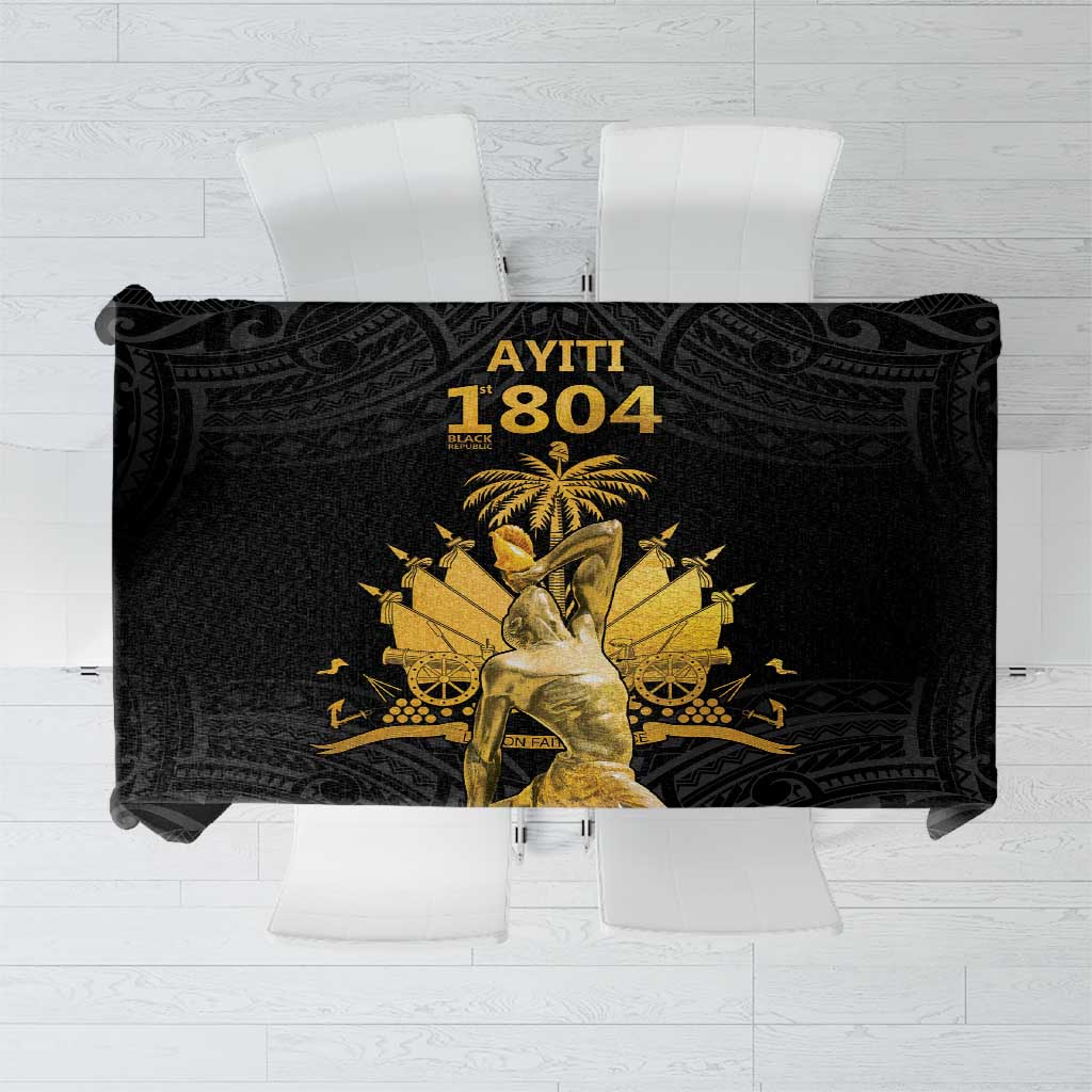 Haitian Negre Marron 1804 Tablecloth Black Polynesian Pattern LT9 Black - Polynesian Pride