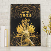 Haitian Negre Marron 1804 Canvas Wall Art Gold Polynesian Pattern LT9 Without Frame Gold - Polynesian Pride