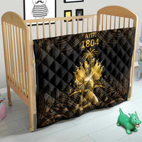 Haitian Negre Marron 1804 Quilt Gold Polynesian Pattern