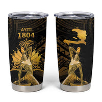 Haitian Negre Marron 1804 Tumbler Cup Gold Polynesian Pattern LT9 Gold - Polynesian Pride