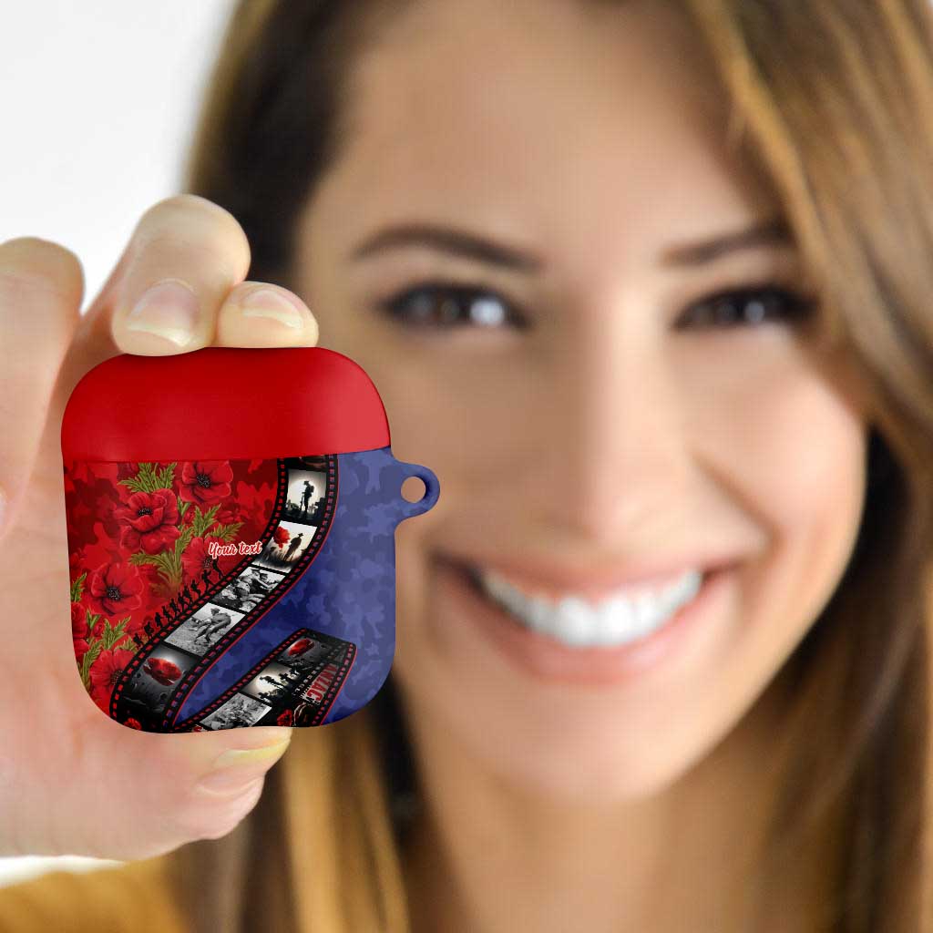 Personalised ANZAC Spirit 1915-2026 Filmstrip Tribute AirPods Case Lest We Forget 25 April LT9 - Polynesian Pride