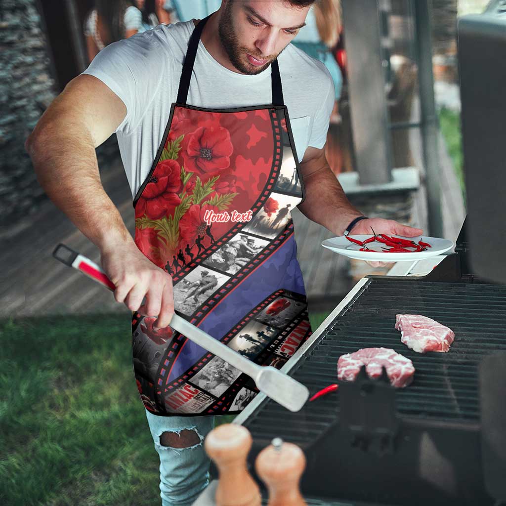Personalised ANZAC Spirit 1915-2026 Filmstrip Tribute Apron Lest We Forget 25 April