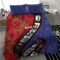 Personalised ANZAC Spirit 1915-2026 Filmstrip Tribute Bedding Set Lest We Forget 25 April LT9 - Polynesian Pride