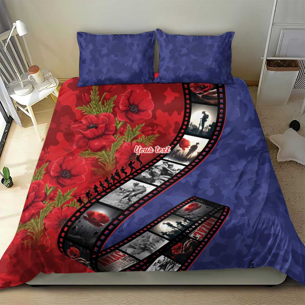 Personalised ANZAC Spirit 1915-2026 Filmstrip Tribute Bedding Set Lest We Forget 25 April LT9 - Polynesian Pride