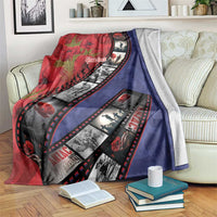 Personalised ANZAC Spirit 1915-2026 Filmstrip Tribute Blanket Lest We Forget 25 April