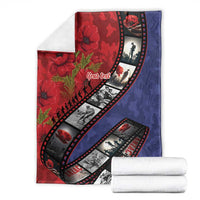 Personalised ANZAC Spirit 1915-2026 Filmstrip Tribute Blanket Lest We Forget 25 April
