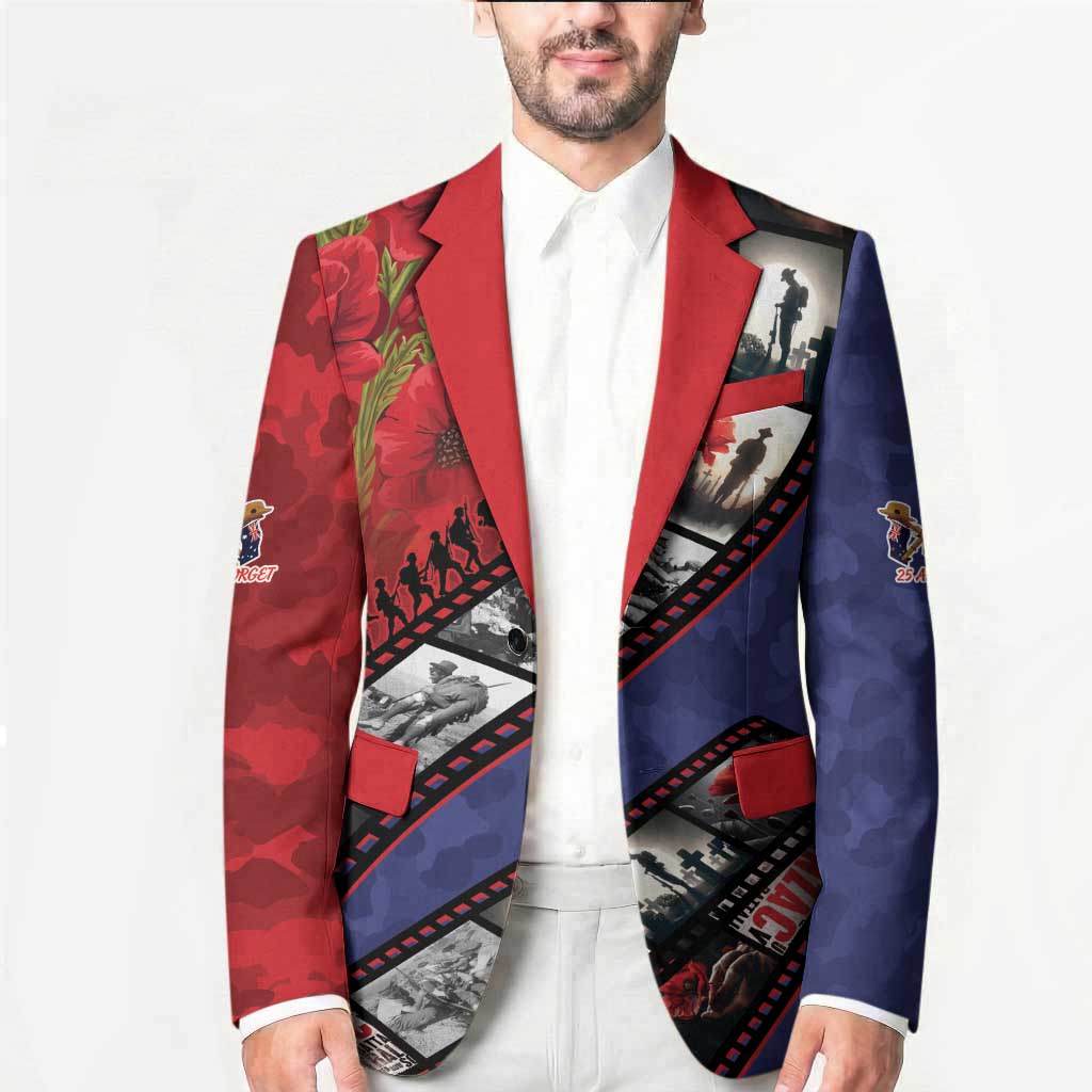 Personalised ANZAC Spirit 1915-2026 Filmstrip Tribute Blazer Lest We Forget 25 April LT9 - Polynesian Pride