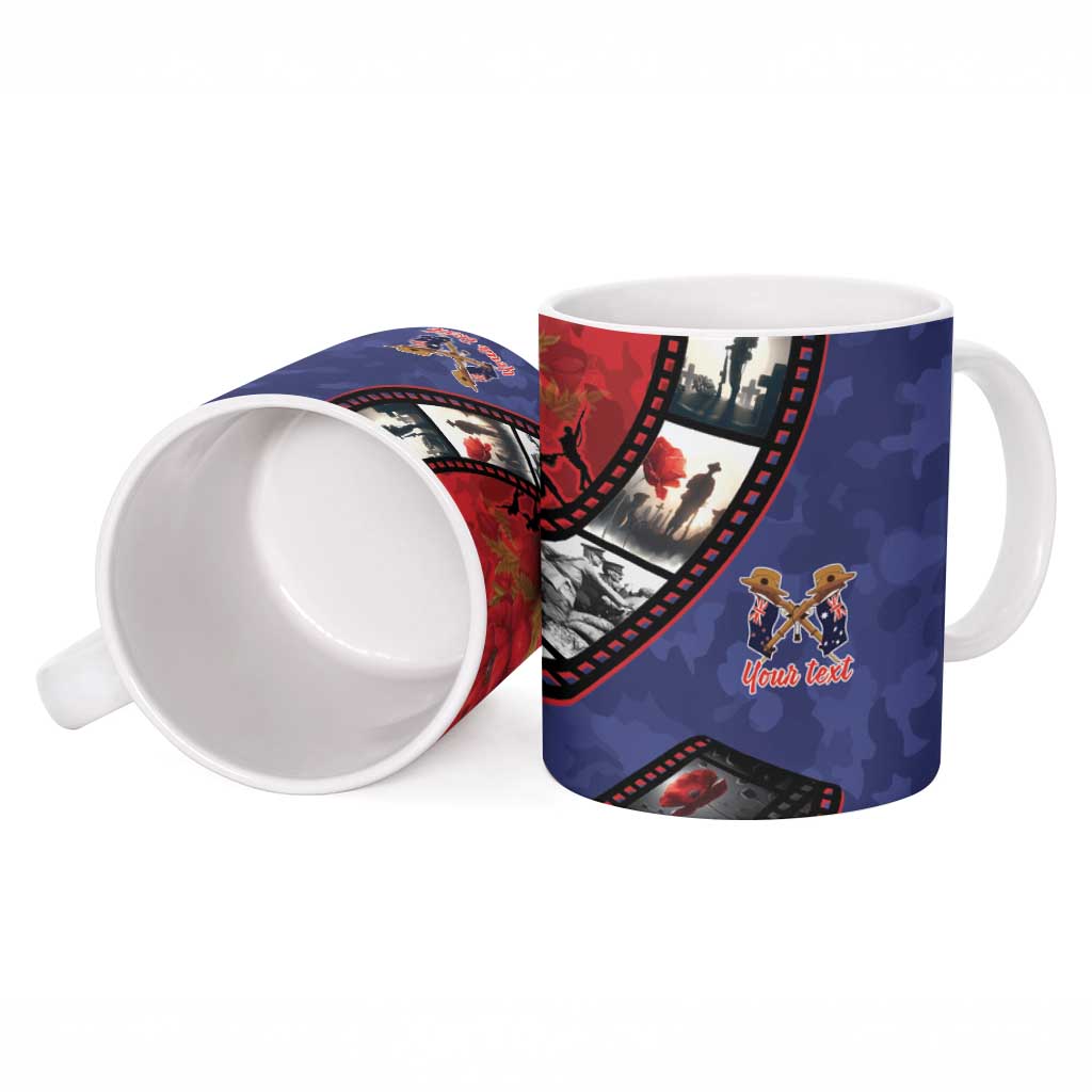 Personalised ANZAC Spirit 1915-2026 Filmstrip Tribute Ceramic Mug Lest We Forget 25 April LT9 - Polynesian Pride